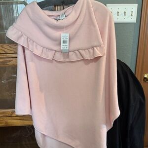 Elegant Pink Ruffle Women's Top